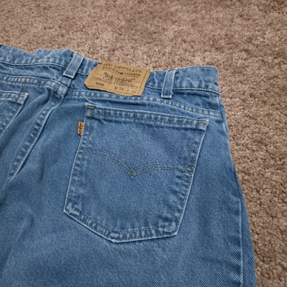 Vintage Levi's Orange‎ Tab Jeans 34 x 32 *Fits 30 x 30 USA Made 1980s 40550-0718